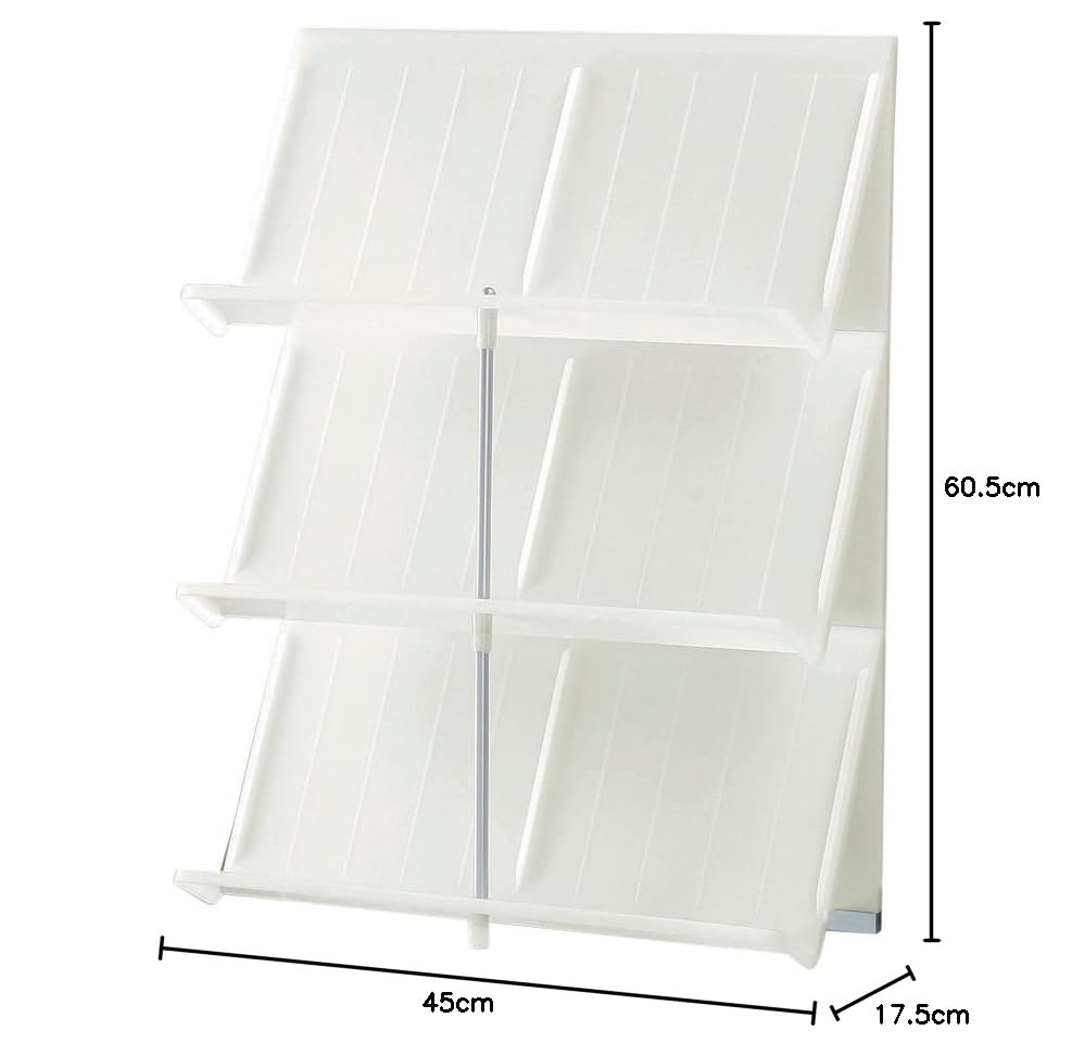 Amazon｜ライクイット (like-it) 靴収納 シューズラック3段 約幅45x奥